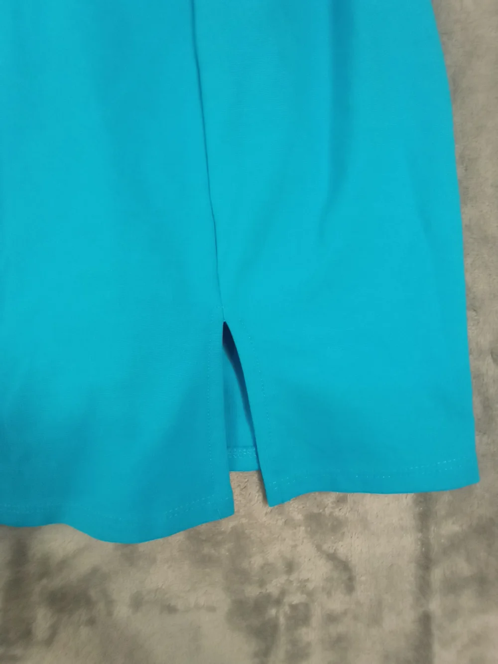 Blashe Sleek Teal Spaghetti Aqua Strap Dress Mini Size Medium NWT - Picture 2 of 12